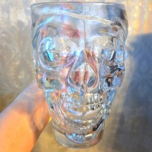 Luminarc USA Treasure Island Las Vegas Casino Pirate Skull Glass Beer Mug